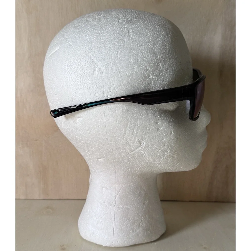 Caliblue Black Polarized Sunglasses Blue Mirror Lenses‎